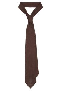 KRAWAT Z GRENADYNY GARZA GROSSA BRĄZOWY