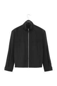 Kurtka harringtonka granatowa wełniana - Zack Roman