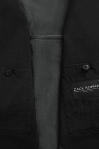 Kurtka harringtonka granatowa wełniana - Zack Roman