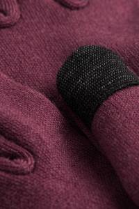 Rękawiczki sportowe merino bordowe - Zack Roman
