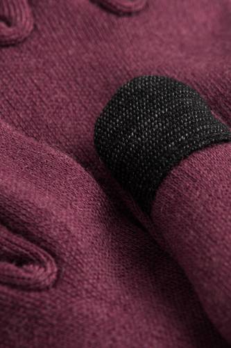Rękawiczki sportowe merino bordowe - Zack Roman