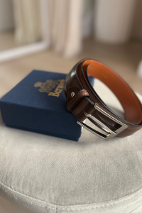 Pasek męski Berwick brązowy II