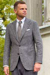 Marynarka Siena szara kaszmirowa - Zack Roman