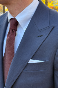 Marynarka klubowa Blazer granatowa wełniana kaszmirowa - Zack Roman