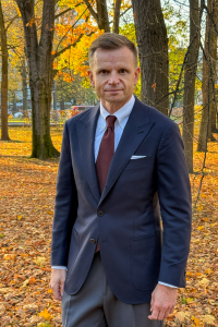 Marynarka klubowa Blazer granatowa wełniana kaszmirowa - Zack Roman