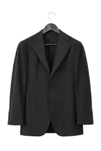 Garnitur Futuro I, granatowy, wełniany 