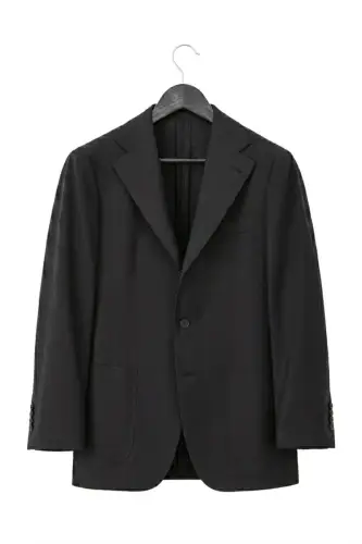 Garnitur Futuro I, granatowy, wełniany 