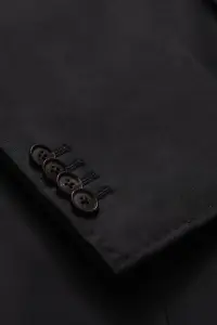 Garnitur Futuro I, granatowy, wełniany