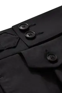 Garnitur Futuro I, granatowy, wełniany