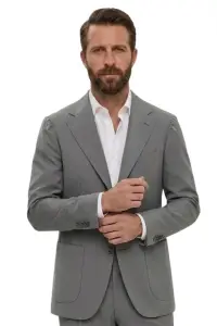 Wełniany garnitur Futuro II, szary