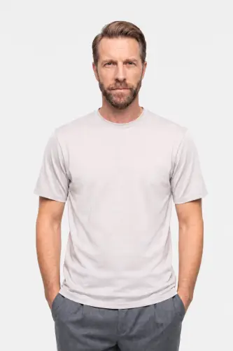 T-shirt Ocean, organiczna bawełna, algi morskie, popielaty