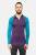 Longsleeve sportowy merino fioletowo-turkusowy 195g - Zack Roman
