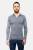 Longsleeve sportowy z wełny merino, popielaty, 195 - na modelu, rozpięty suwak