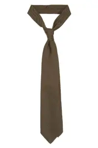 Krawat z grenadyny garza fina, khaki