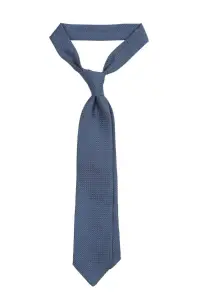 Krawat z grenadyny garza grossa, petrol blue