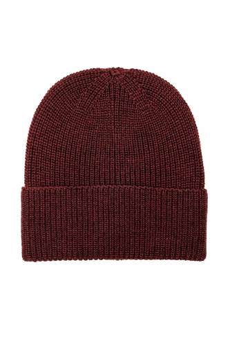 Czapka merino bordowa - Zack Roman