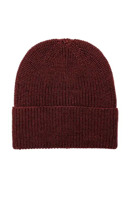 Czapka merino bordowa - Zack Roman