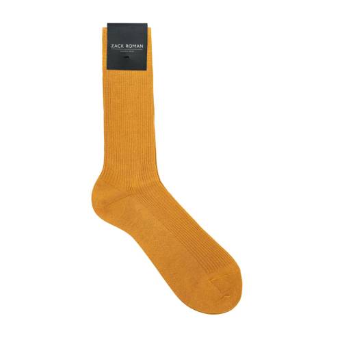 Skarpetki musztardowe merino - Zack Roman