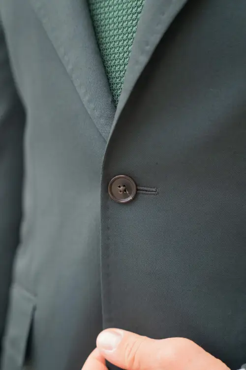 Garnitur zielony Gatsby, wełna czesankowa