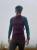 Longsleeve sportowy merino fioletowo-turkusowy 195g - Zack Roman