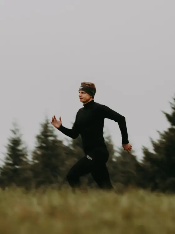 Longsleeve sportowy z wełny merino, czarny, 195 - zdjęcie 6