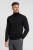 Czarny golf z wełny merino cashwool