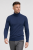 Granatowy golf z wełny merino cashwool