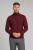 Bordowy golf z wełny merino cashwool