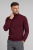 Bordowy golf z wełny merino cashwool