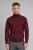 Bordowy golf z wełny merino cashwool
