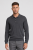 Sweter polo wełniany, cashwool, grafitowy