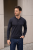 Sweter polo Cashwool Zegna Baruffa, grafitowy - na modelu, do jeansów