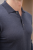 Sweter polo Cashwool Zegna Baruffa, grafitowy - kołnierz polo z bliska