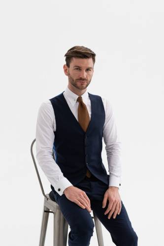 Kamizelka Gatsby granatowa - Zack Roman