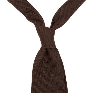 Four in hand tie knot grenadine tie