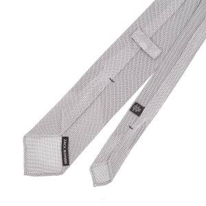 Silver grenadine unlined tie