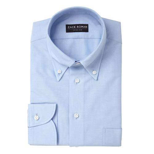 Koszula OCBD błękitna preppy bawełniana - Zack Roman