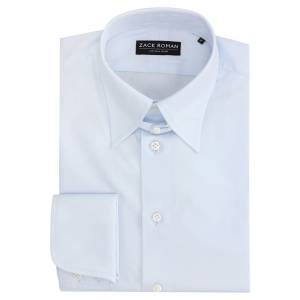 Błękitna koszula tab collar