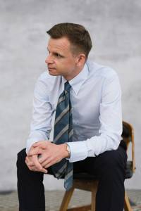 Koszula tab collar błękitna - Zack Roman