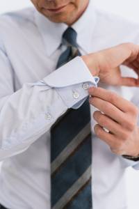 Koszula tab collar błękitna - Zack Roman