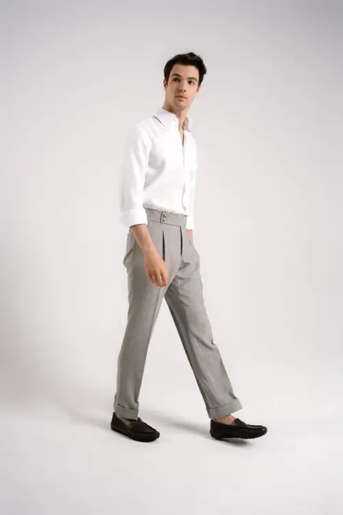 Koszula button down biała lniana - Zack Roman