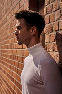 Golf merino biały - Zack Roman