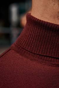 Golf merino bordowy - Zack Roman