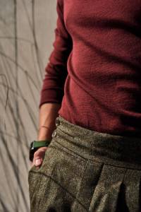 Golf merino bordowy - Zack Roman