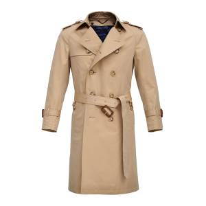 Płaszcz trencz Casablanca dwurzędowy beżowy - Zack Roman