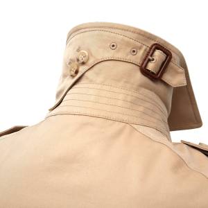 Płaszcz trencz Casablanca dwurzędowy beżowy - Zack Roman