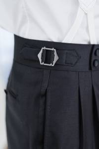 Spodnie smokingowe czarne - Zack Roman