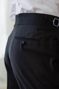 Spodnie smokingowe czarne - Zack Roman