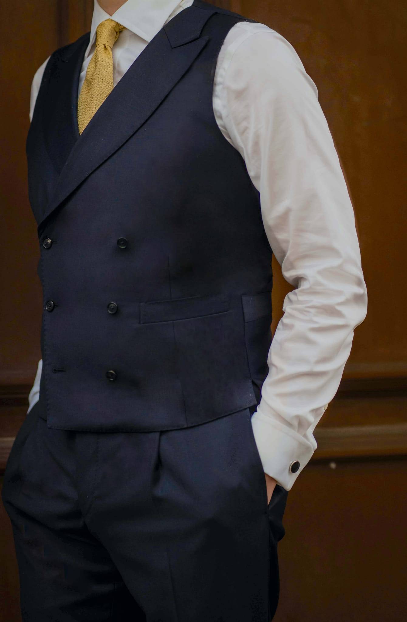 Kamizelka dwurzędowa Gatsby Midnight