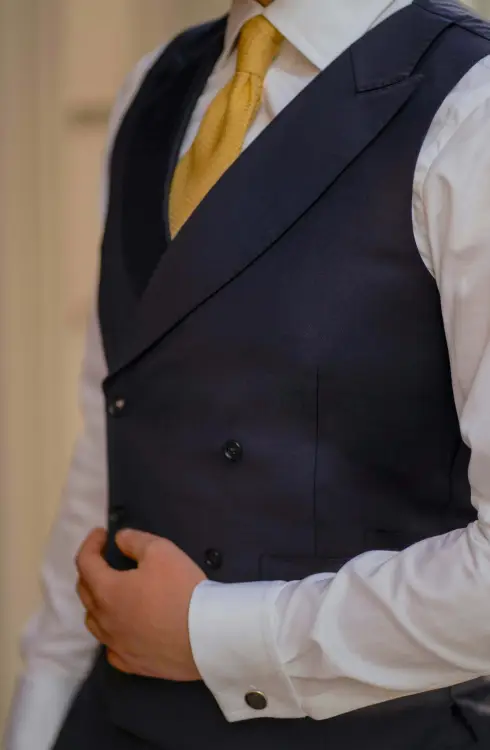 Kamizelka garniturowa dwurzędowa Gatsby Midnight - Zack Roman